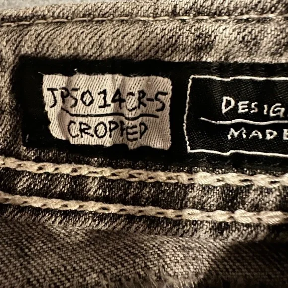 Miss Me gray cropped jeans size 26 - Picture 6 of 7